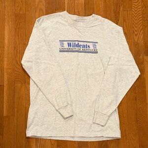 University of Kentucky Wildcats Gray Long Sleeve Tee Size Large